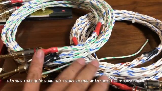 Bán Dây Loa Quân Sự Mạ Bạc 4 Lõi