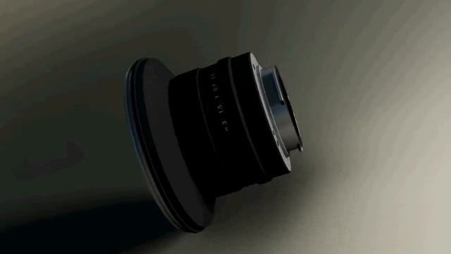 Camera lens 3D model