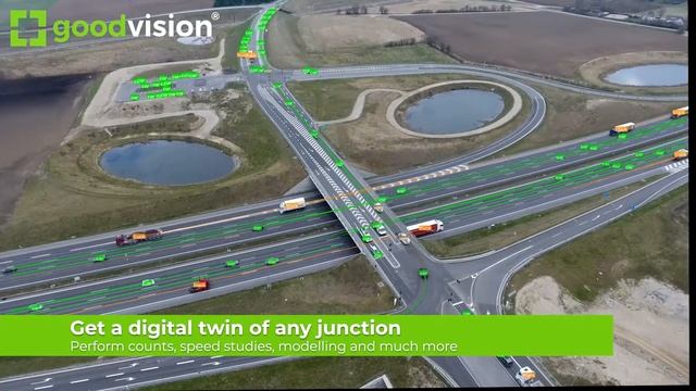GoodVision's drone traffic video surveys, connections under the bridge