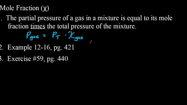 Gas Analysis, Dalton's Law Notes APIB