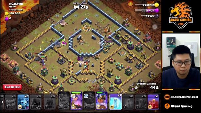 CÁCH ĐÁNH ĐƠN GIẢN NHẤT THỬ THÁCH VÒNG LOẠI  Clash of clans | Akari Gaming