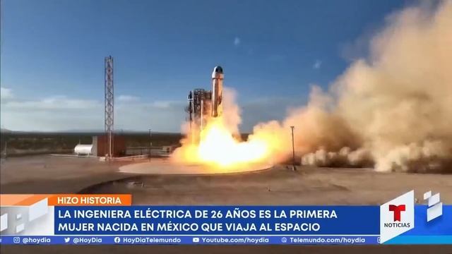 Así se reencontró con su mamá la mexicana que fue al espacio | Noticias Telemundo