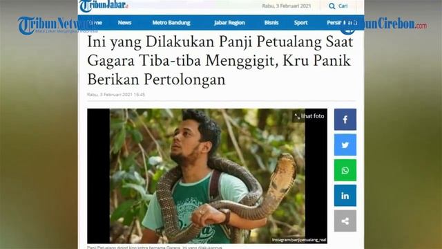 Ini yang Dilakukan Panji Petualang Saat Gagara Menggigit, Kru Panik Berikan Pertolongan