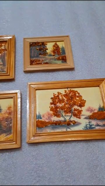 Картины из янтаря .