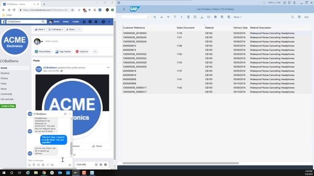 SAP Facebook Chatbot