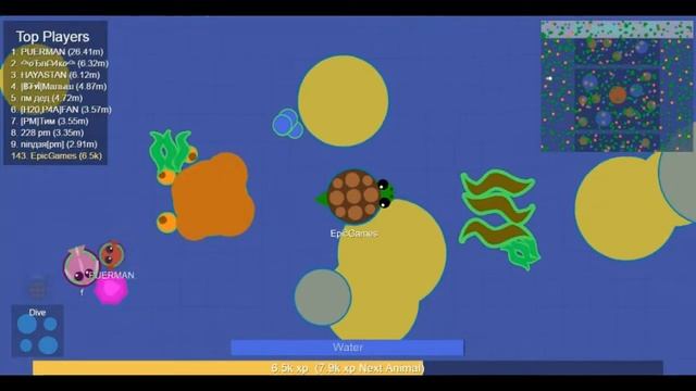НА СУШЕ СТРАШНО В ВОДЕ БЕЗОПАСНО Mope.io