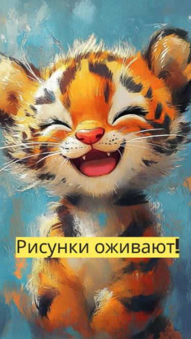 "Живые штрихи: когда рисунки оживают" ✨🎨🐾