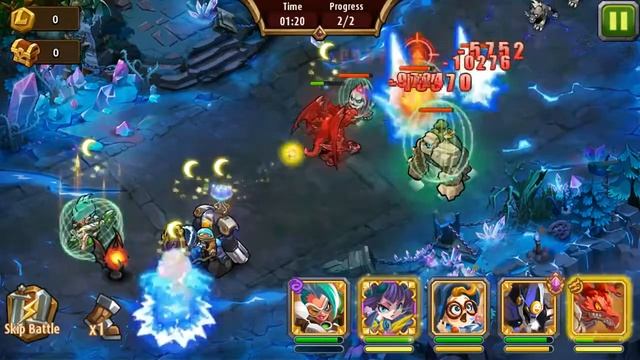 Magic Rush Heroes (хрустальное подземелье 132 уровень)