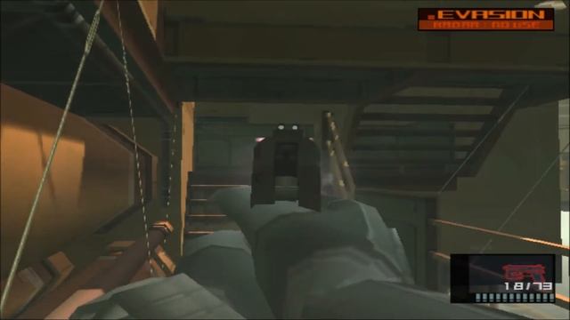MGS2 - Guards Fall Through Floor Trap After Rolling Down the Stairs