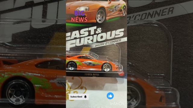 Hot wheels Fast and furious
Brian O'CONNER
Спец СЕРИЯ
2025 ГОД
