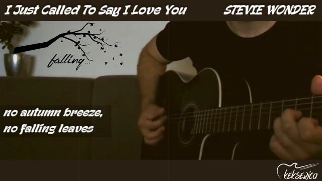I Just Called To Say I Love You - STEVIE WONDER [cover/fingerstyle/instrumental/lyrics]