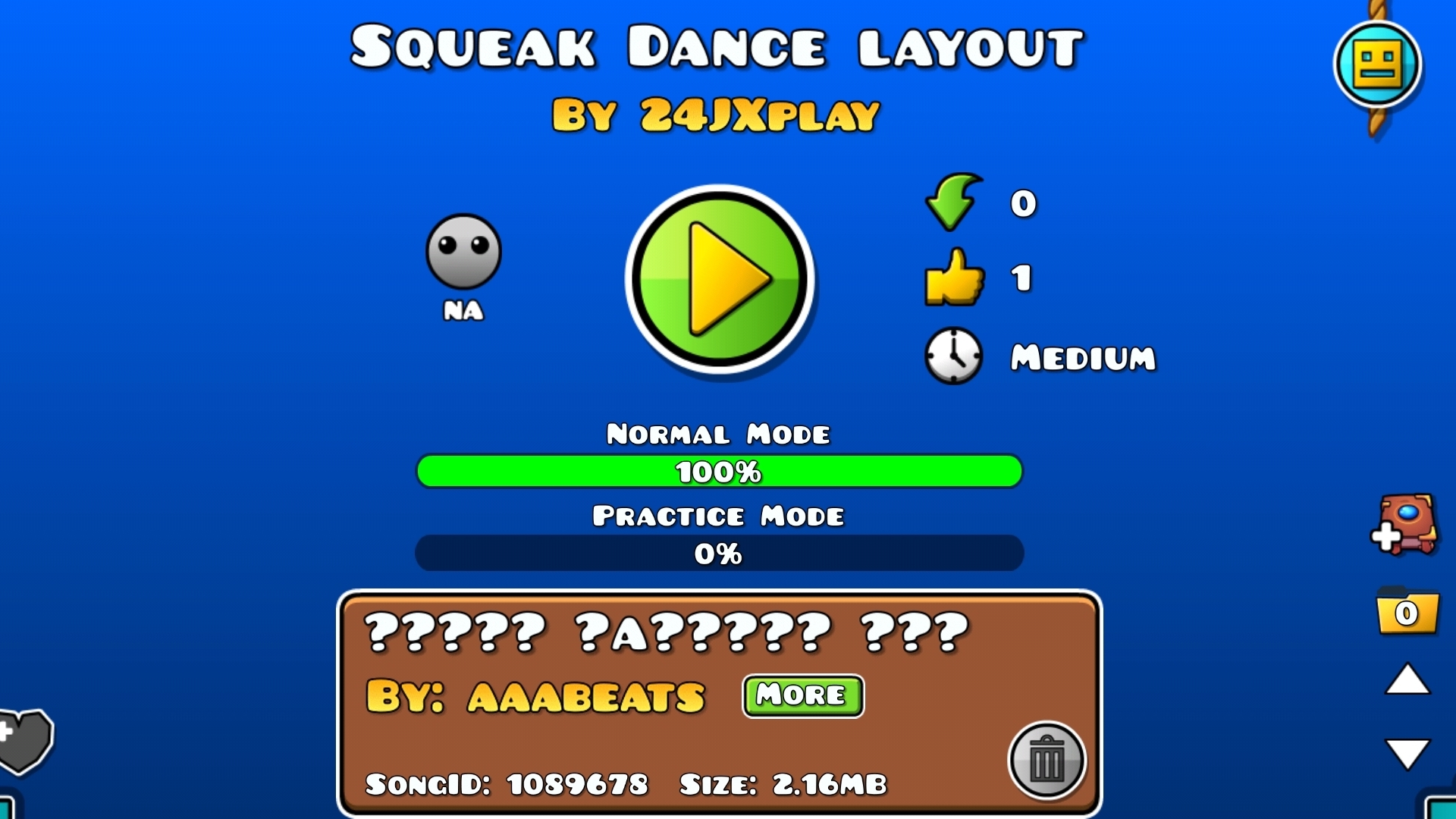 Squeak Dance Layout by 24JXplay (me) Level Showcase | 24JX | Geometry Dash