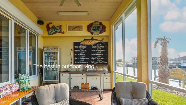 Presenting 411 Porpoise Dr., 4BR 2.5 bath canal front stunner in Pelican Cove, Aransas Pass, TX!