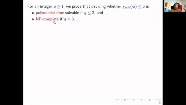 Charla invitada -  Ignasi Sau Valls - On the complexity of finding large odd induced subgraphs ...