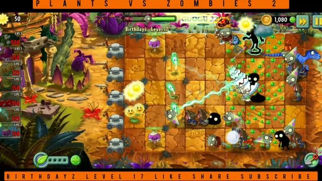 plants vs zombies 2 birthdayz level 17|pvz|pvz2
