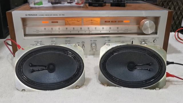 Test speaker vintage Pioneer 4 ohm 5 watts 15x10 cm.