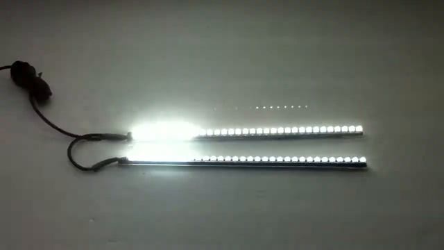 12 Flashing Mode LED Neon Car Light Bar DEMO 12