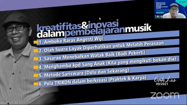 Webinar Pendidikan Musik ISI Yogyakarta | Pembicara : Listyo H. Krisnarjo dan Fortunata Tyasrinestu