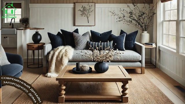 Современный дизайн загородного дома простой и комфортный  🏡💺🛋️ (22)