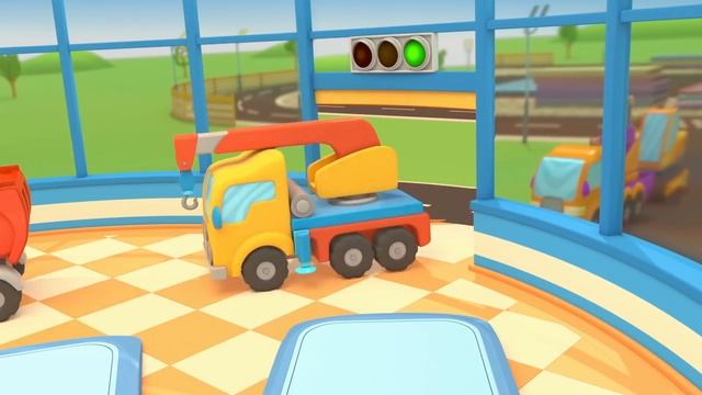 Excavator cartoons for kids. Car School full episodes. Car cartoons in English.