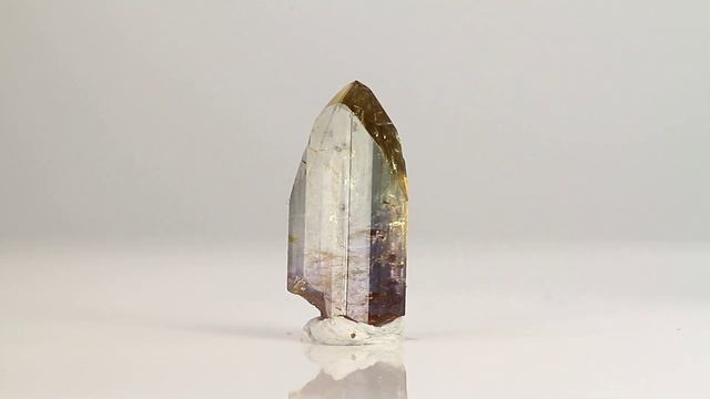 6.95ct Yellow Violet Fancy Colored Tanzanite Crystal