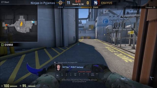 POV - GeT_RighT (NiP)(27-17) vs EnvyUs / ESL Pro League Season 4 Finals /  29th of October 2016