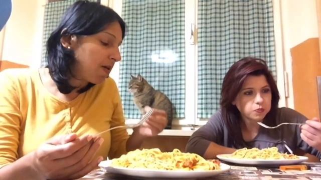 Mukbang ,Spaghetti al ragù,,
