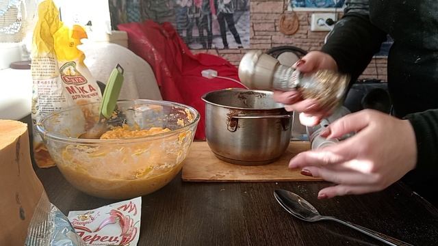 Тыквенные драники с печёночный паштетом