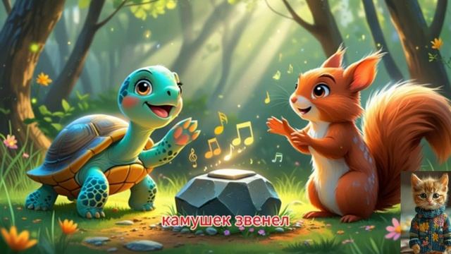 Черепашка Тата и музыкальный камушек | Сказки для детей | Сказка на ночь