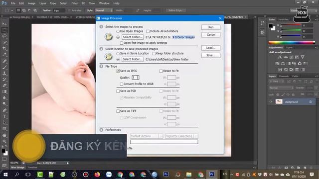 Photoshop Cơ bản - Hướng dẫn cách giảm kích thước file ảnh hàng loạt bằng Photoshop