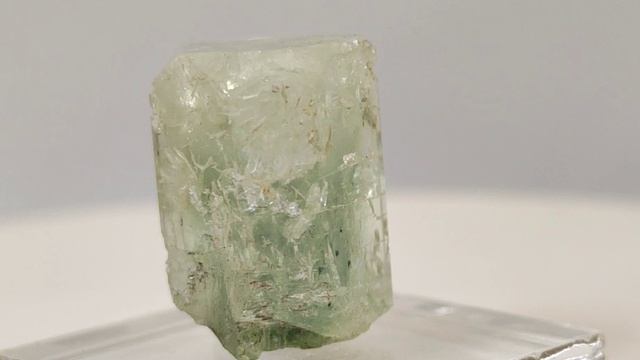 Beryl crystal with natural termination and inclusions ("phantom")  2