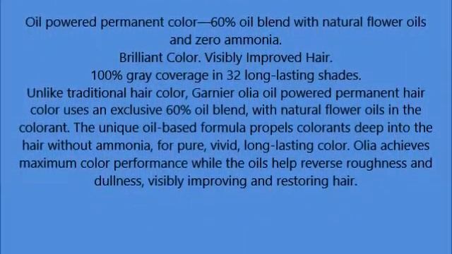 Garnier Olia Oil Powered Permanent Hair Color, 6 1 2 3 Lightest Golden Brown