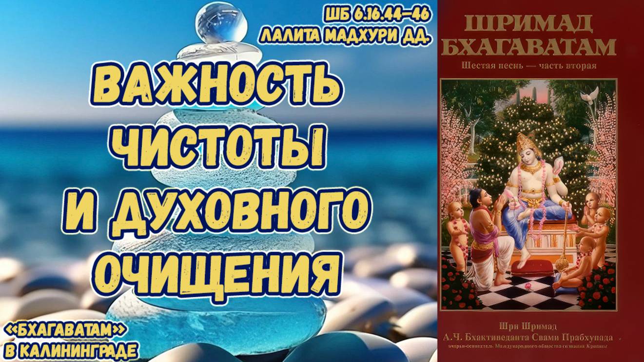 Важность чистоты и духовного очищения. Лалита Мадхури дд. ШБ 6.16.44–46