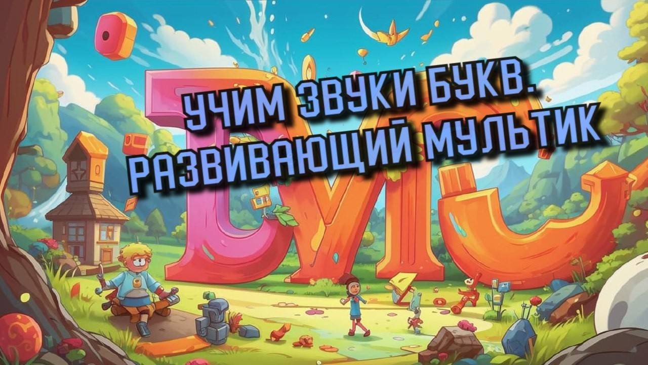 Учим звуки букв. Развивающий мультик.