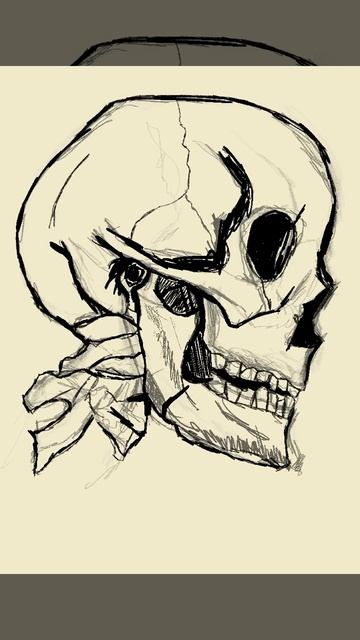 Skull quick sketch