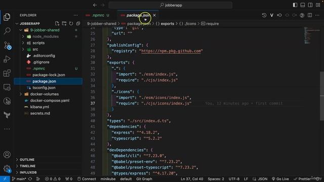 33 - Node npmrc file
