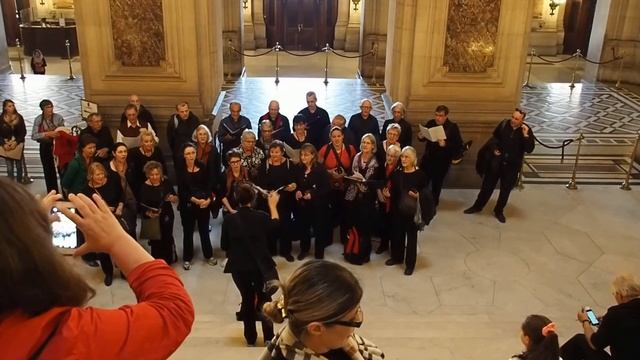 Impromptu performance at Palais Garnier Paris   Hosanna to the Son of David
