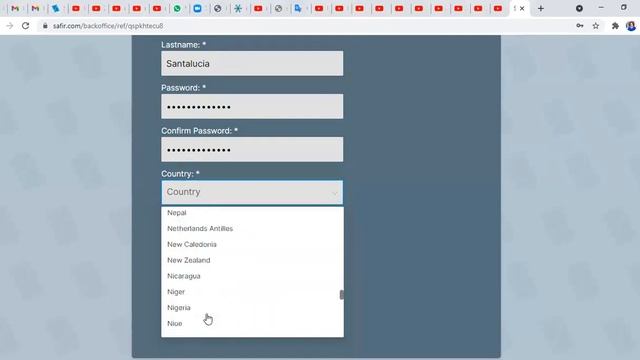 Как зарегистрироваться в компании SAFIR