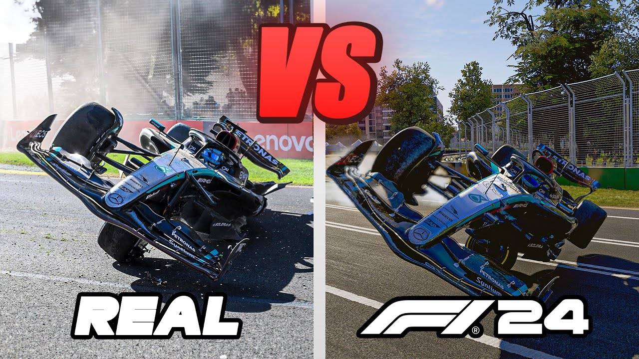 Recreating Real F1 2024 Crashes. Часть 1