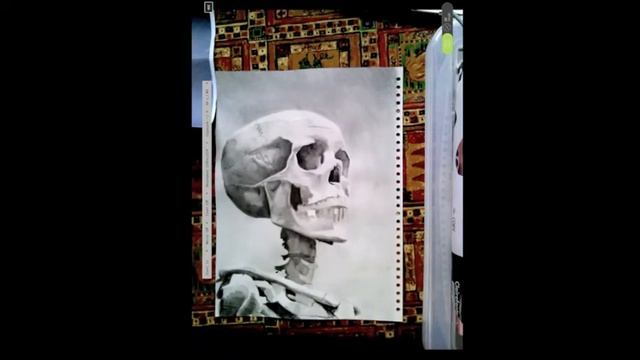 Skull Drawing Speed Drawing video