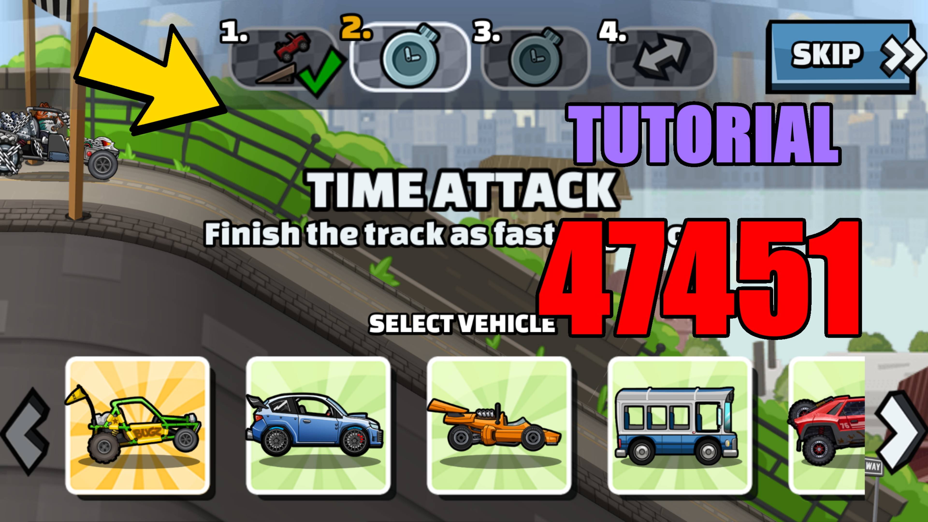 🎮 47451 Tutorial 🎮 (Bereft Of Benzine) - Hill Climb Racing 2