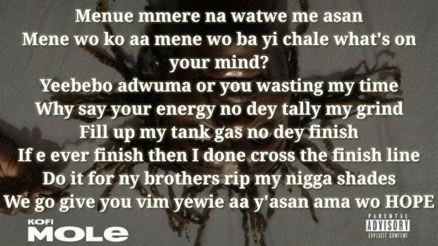 Kofi Mole (HOPE official lyrics video)