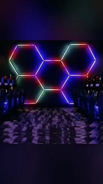 LED hexagon light   #light #carwash #led #ledlighting #autowash #car detailing