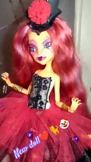 New Doll❤#repaint#ooak#customdoll#doll#clown#halloween#cat#monsterhigh#artdolls#ooakdoll#art#torelei