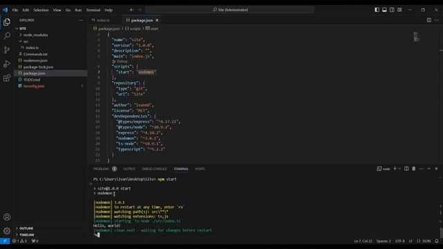 Як створити сайт на TypeScript. Частина 1. Ініціялізація середовища.