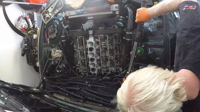 Billet 300zx Valve Cover and Merlin Machining Under Plenum Fuel Rails Install!