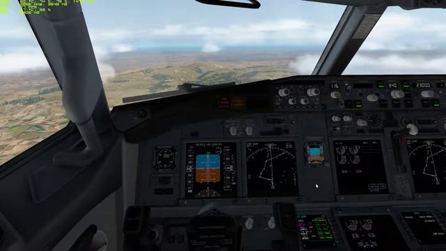 X-Plane aproximación valencia Boeing 737-800