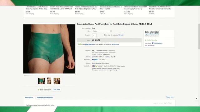 latex Rubber Adult Diaper Covers Overview