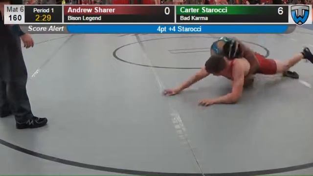 424 Cadet 160 Andrew Sharer Bison Legend vs Carter Starocci Bad Karma 407543104