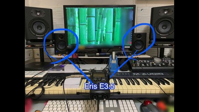 Focal Alpha Evo 50 VS Presonus Eris E3.5 モニタースピーカー空気録音比較
